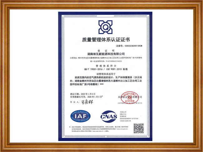 IS0 9001:2015 Quality Management System Certification